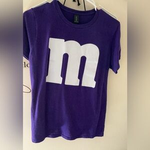 Purple T-Shirt with White 'M' Logo